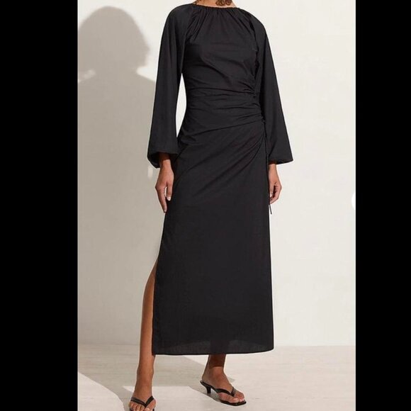 Midi dress in Black - Faithfull The Brand - NWT - Picture 1 of 4